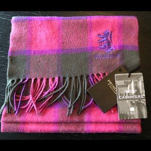 Pringle of Scotland 100% cashmere plaid scarf